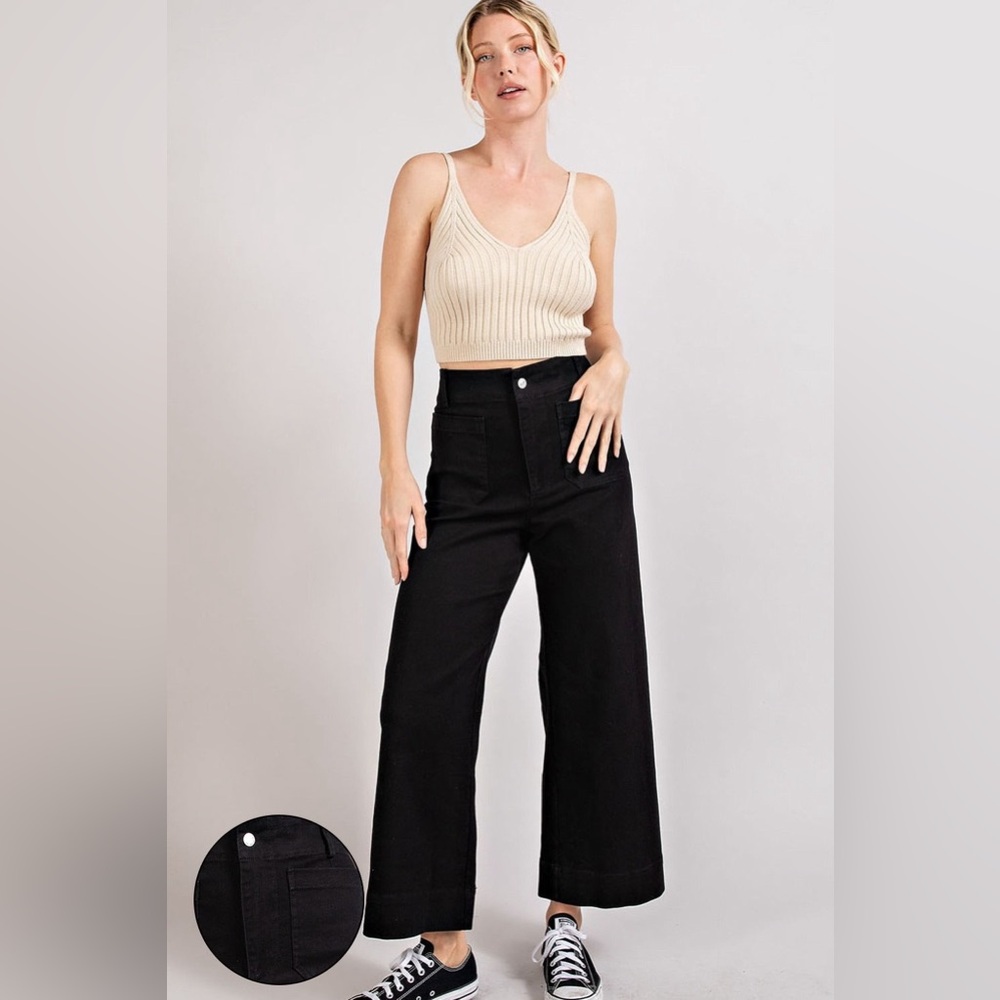 Soft Wash Wide Leg Jeans - eesome